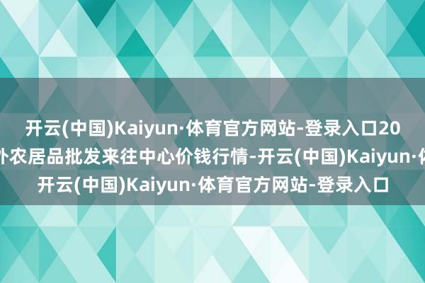 开云(中国)Kaiyun·体育官方网站-登录入口2024年5月7日石家庄海外农居品批发来往中心价钱行情-开云(中国)Kaiyun·体育官方网站-登录入口