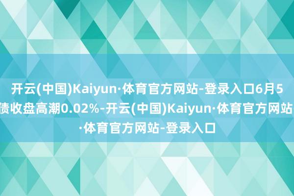 开云(中国)Kaiyun·体育官方网站-登录入口6月5日闻泰转债收盘高潮0.02%-开云(中国)Kaiyun·体育官方网站-登录入口